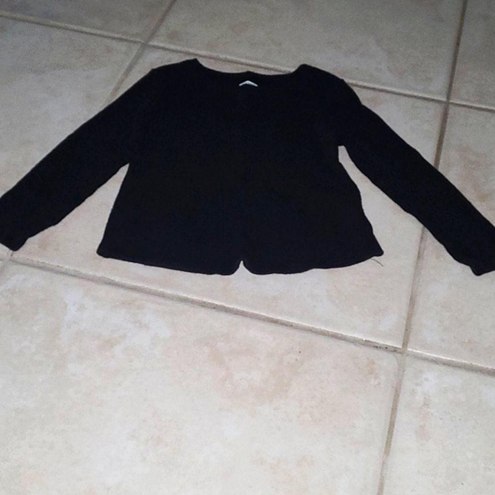 Old Navy Kids Black Long Sleeve 100% Cotton Thermal Feel Shirt Size 4T EUC